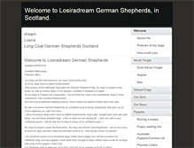 Tablet Screenshot of germanshepherdscotland.com